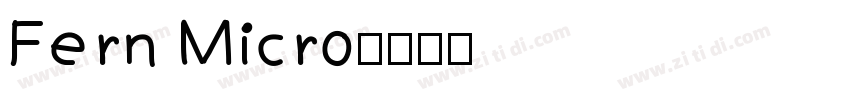Fern Micro字体转换